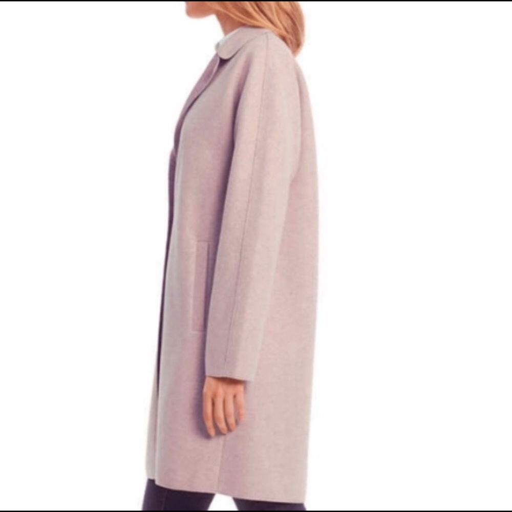 NWOT Bernardo Open-Front Overcoat in Blush Pink - Picture 5 of 9